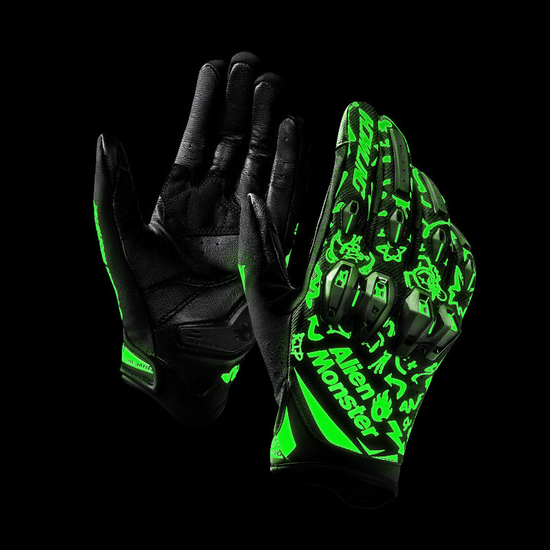 KTVMOTO CE certified luminous leather gloves-G20