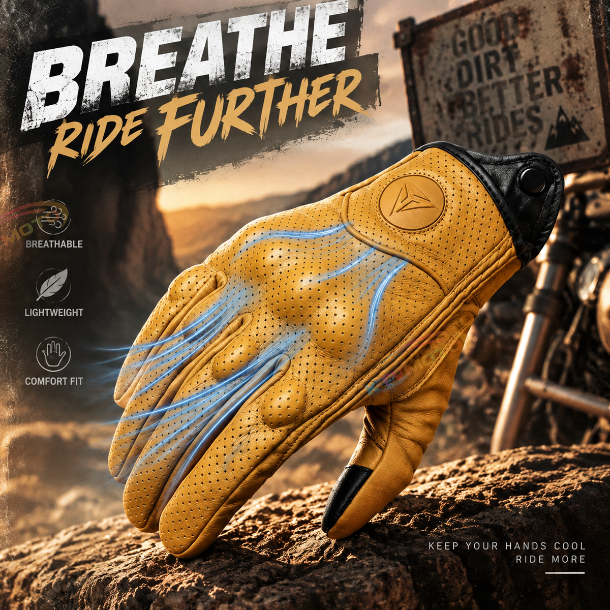 KTVMOTO Full-Finger Off-Road Motorcycle Gloves – Windproof | Breathable-G63
