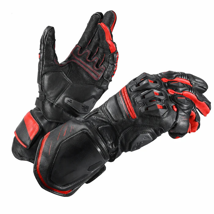 KTVMOTO CE2 Certified Carbon Fiber & Genuine Leather Track Cycling Gloves- G21