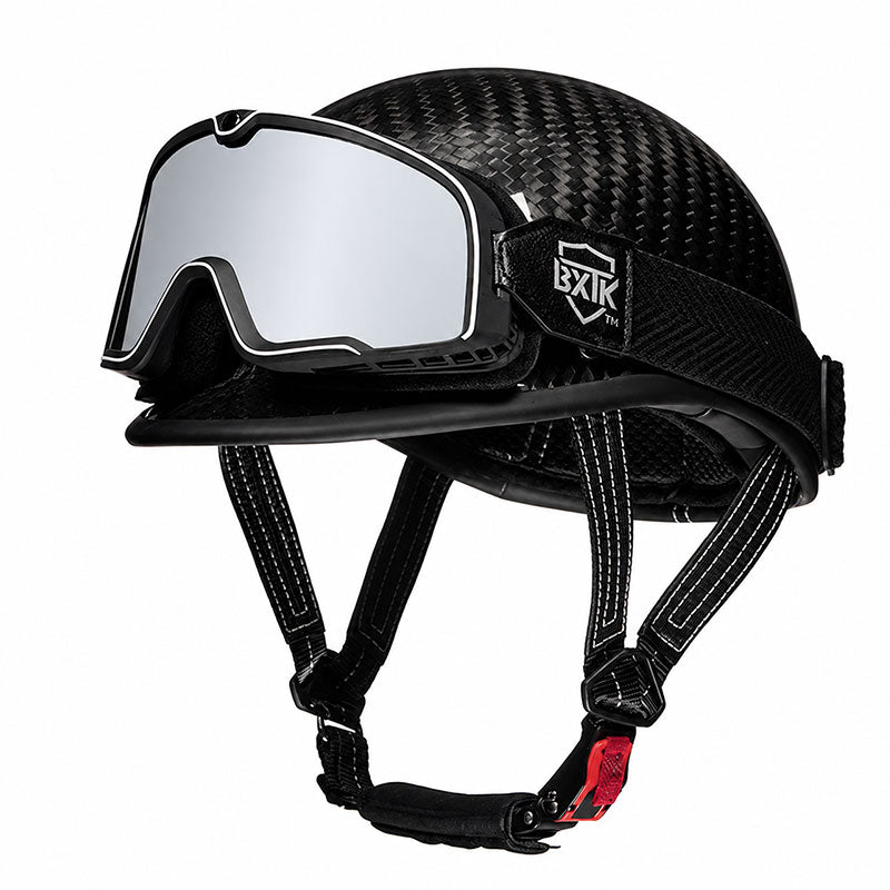 KTVMOTO Carbon fiber motorcycle half-helmet cruiser helmet-I52