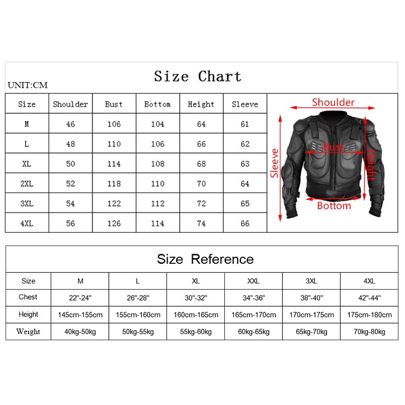 Black Motorcycle Jacket Racing Armor-J05