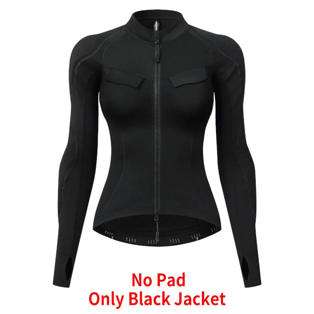 CE Women's Slim Fit Motorcycle Riding Suit with Removable Protective Pads-J35