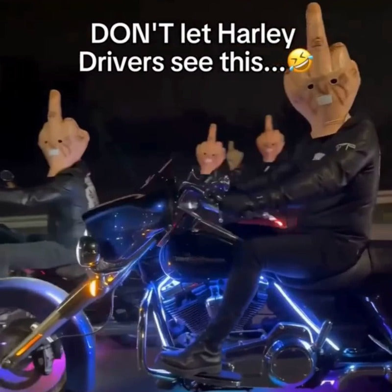 Motorcycle Prank Mask – Middle Finger Gesture (Quirky Design) – H90