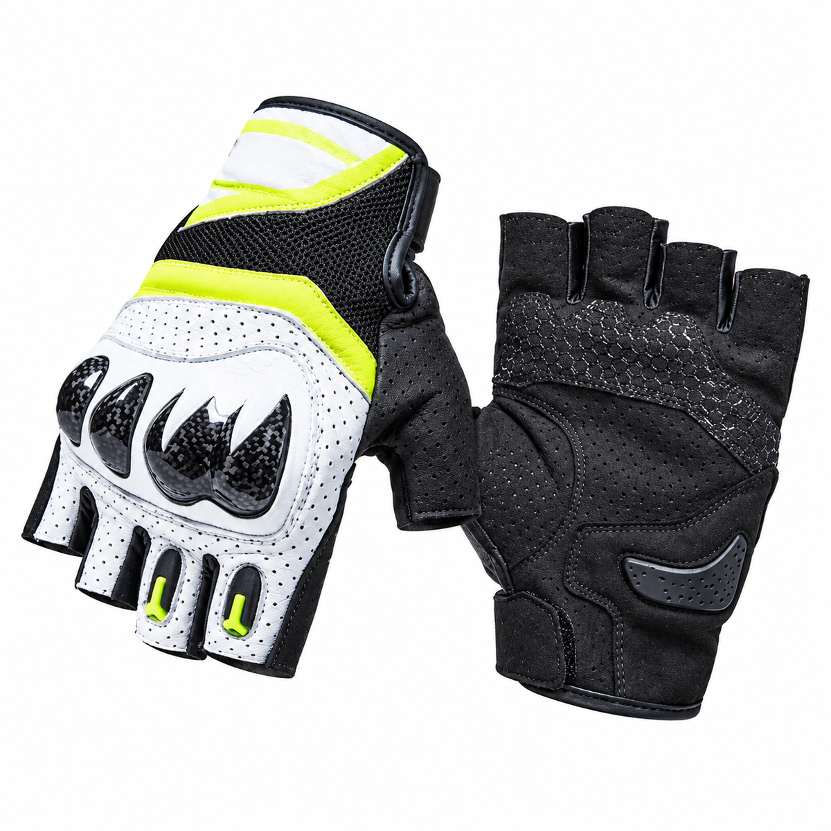 3K Carbon Fiber Shock-Resistant Two-Finger Touchscreen Cycling Gloves - G25