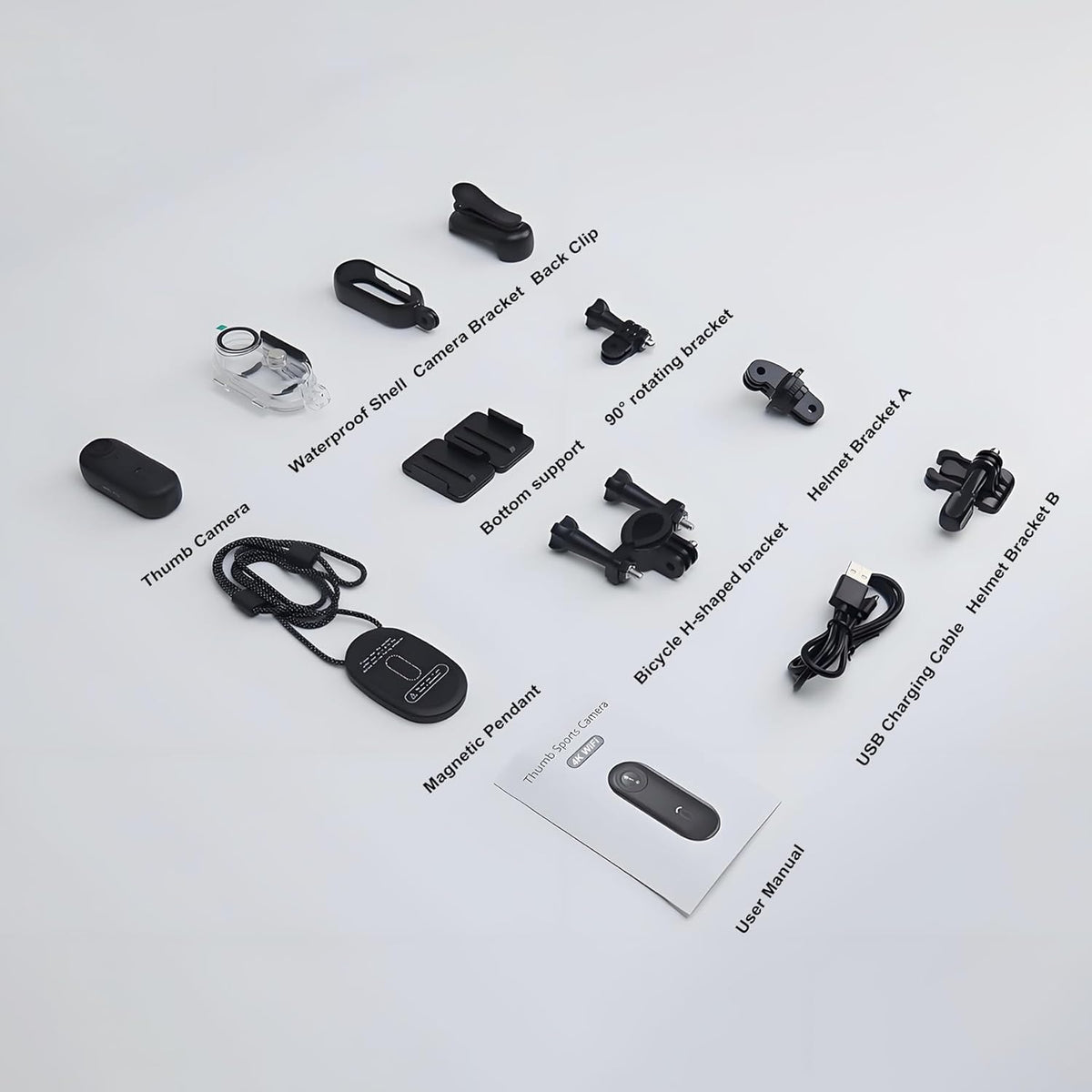 4K Thumb Action Camera | 128G Sports Camera for POV Photoshooting
