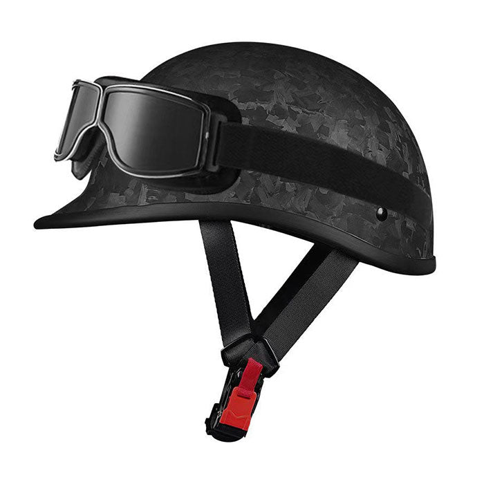 Carbon Fiber Vintage Motorcycle Half Helmet-I135