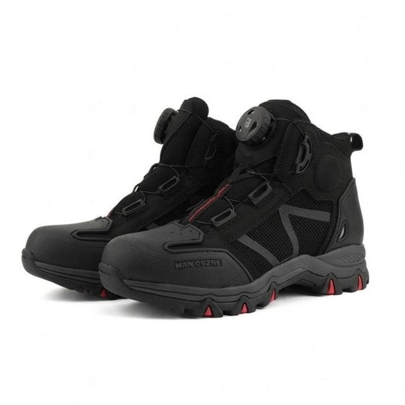 Breathable Motorcycle and Hiking Boots with Dial Closure-K39