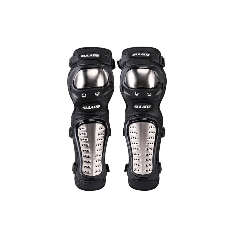 Stainless steel motorcycle elbow and knee pads kit-Y22