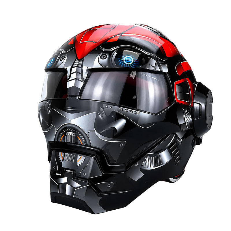 Sci-Fi Robot-Style Full-Face Helmet-I11