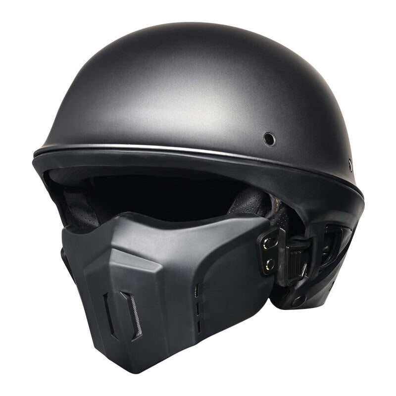 KTVMOTO Retro motorcycle helmet with detachable face shield-I251
