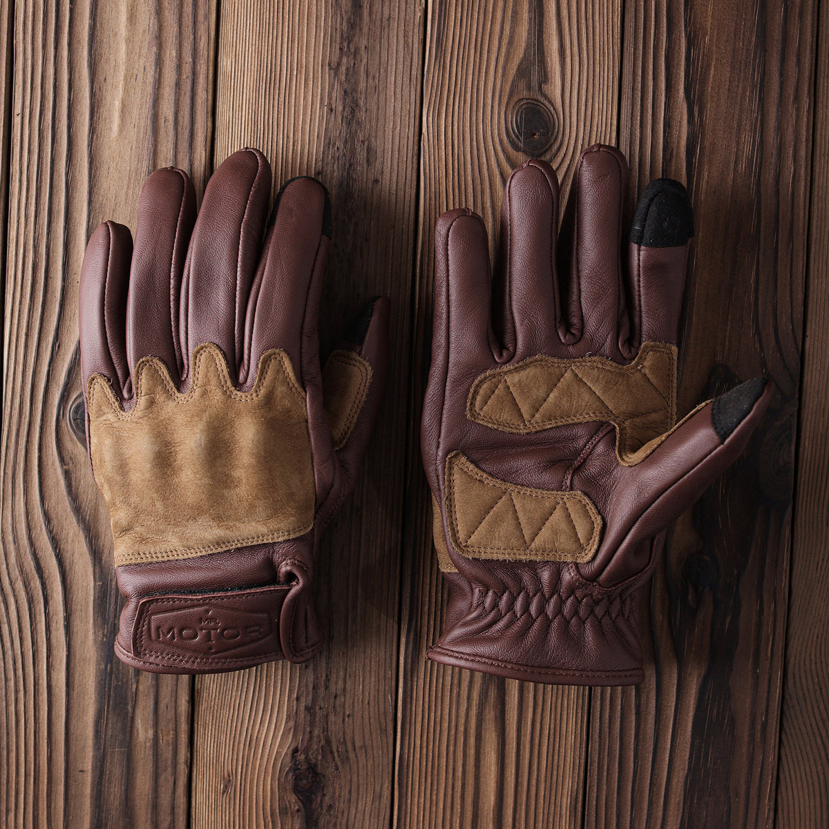 KTVMOTO Vintage sheepskin motorcycle gloves-G40
