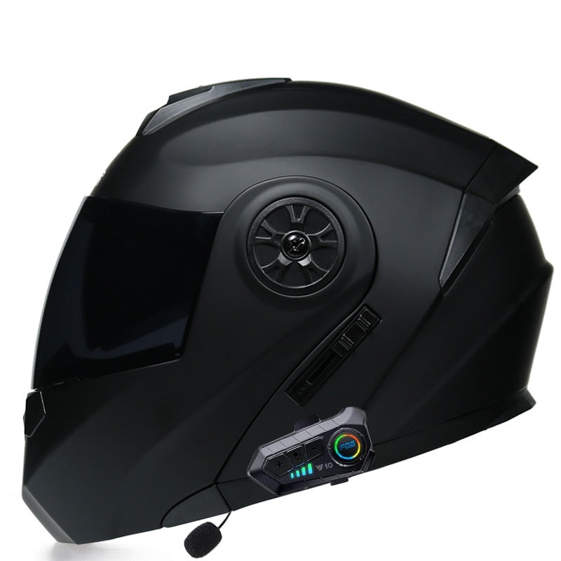 KTVMOTO Dual-Visor Bluetooth Flip-Up Motorcycle Helmet - I232