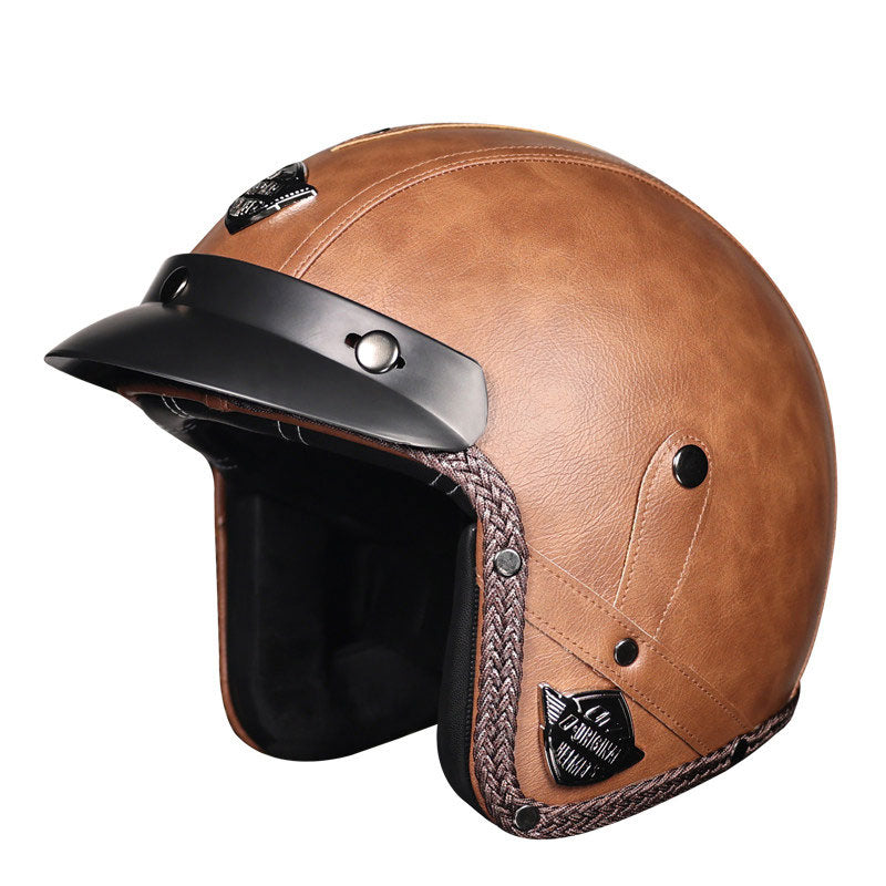 KTVMOTO Retro lightweight open-face motorcycle helmet-I26
