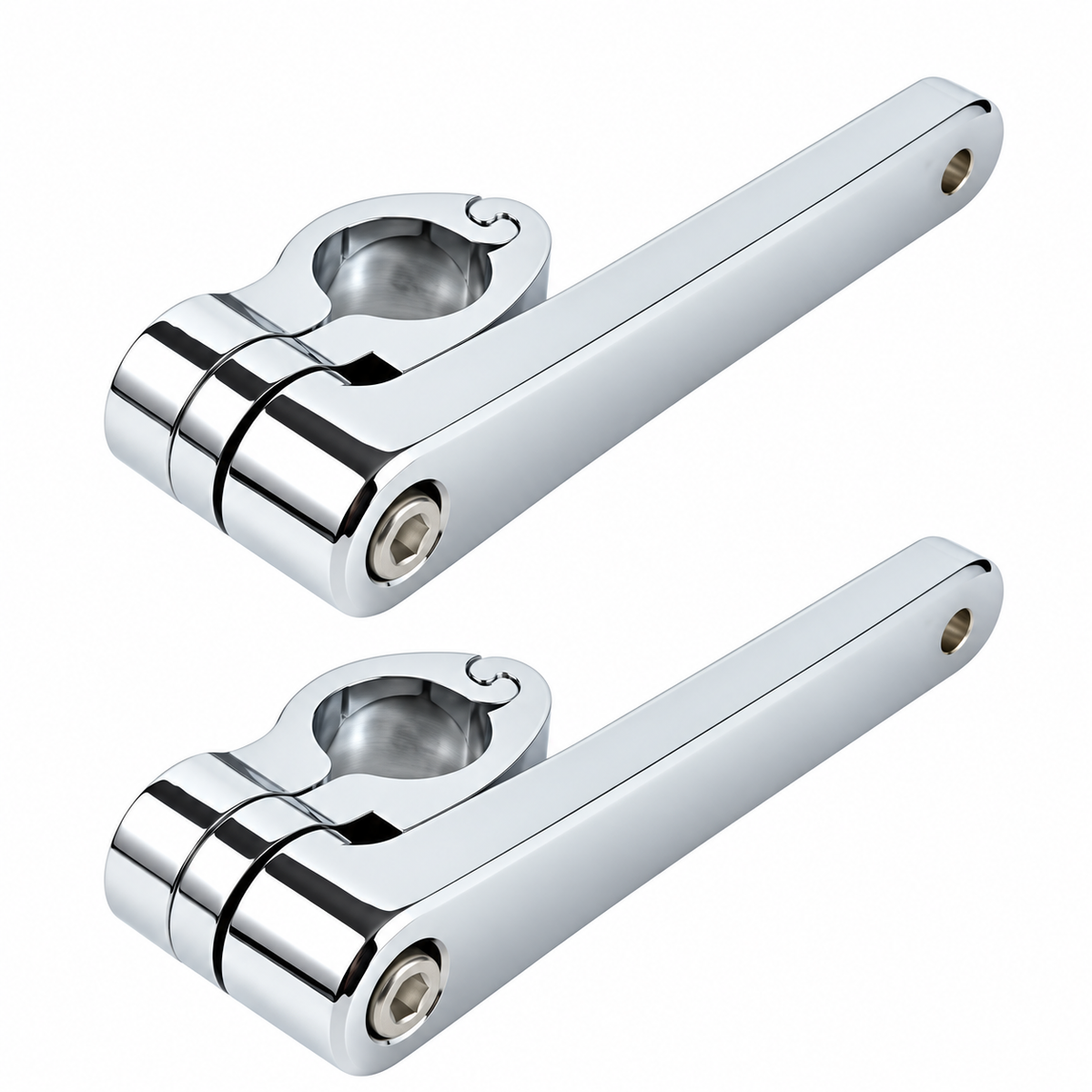 KTVMOTO Harley & Gold Wing GL1800 Auxiliary Light Mount Brackets-ML17