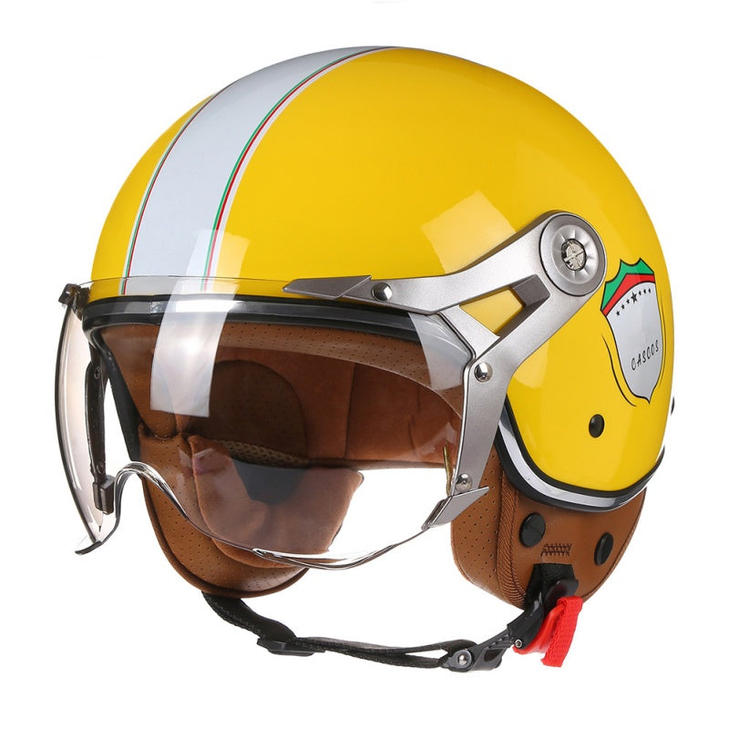 Retro-style Motorcycle helmets for all seasons-I144