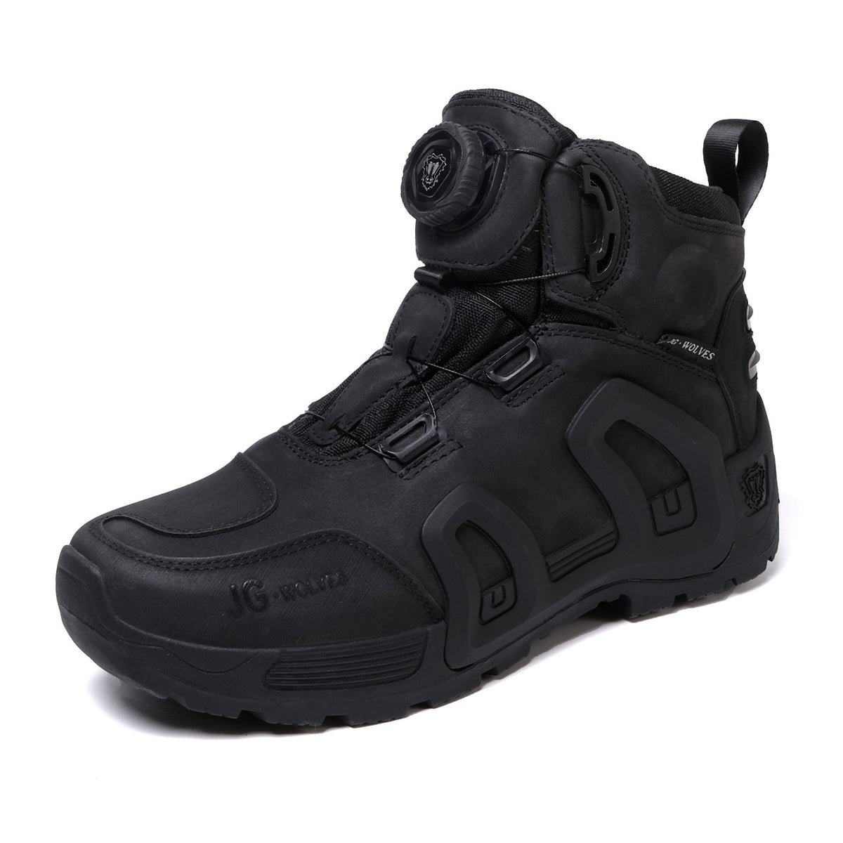 Lace-up tactical motorcycle boots-K31