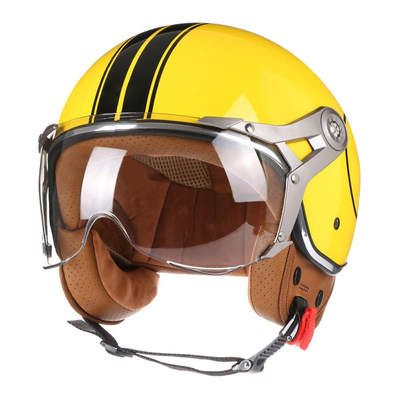 Retro-style Motorcycle helmets for all seasons-I144