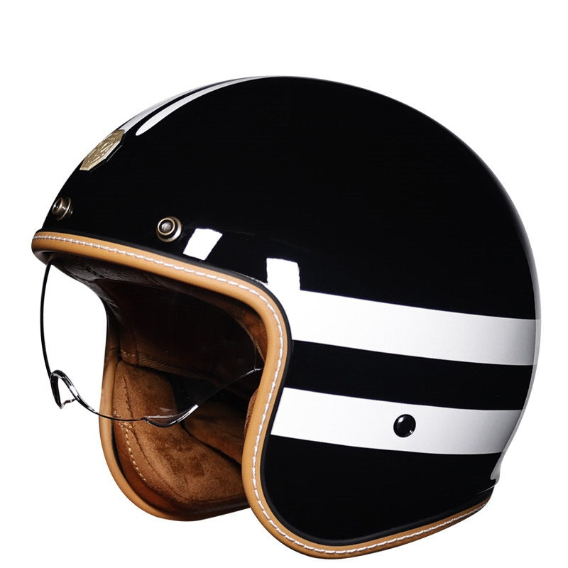 KTVMOTO Retro-style open-face motorcycle helmet-I25