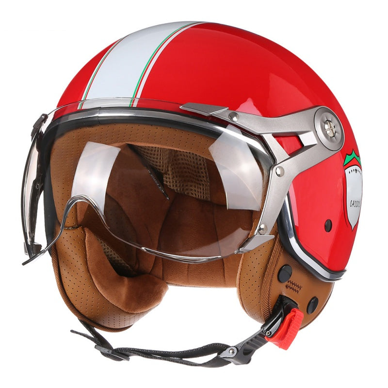 Retro-style Motorcycle helmets for all seasons-I144