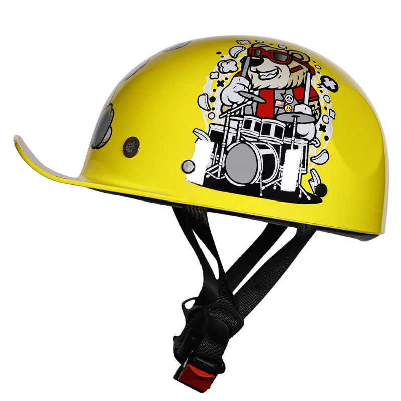 KTVMOTO Retro children's baseball cap half helmet-I252