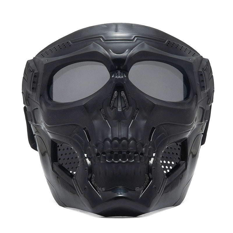 KTVMOTO Skull-themed motorcycle riding mask for full face protection-H49