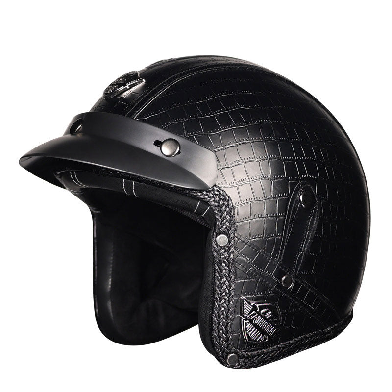KTVMOTO Retro lightweight open-face motorcycle helmet-I26