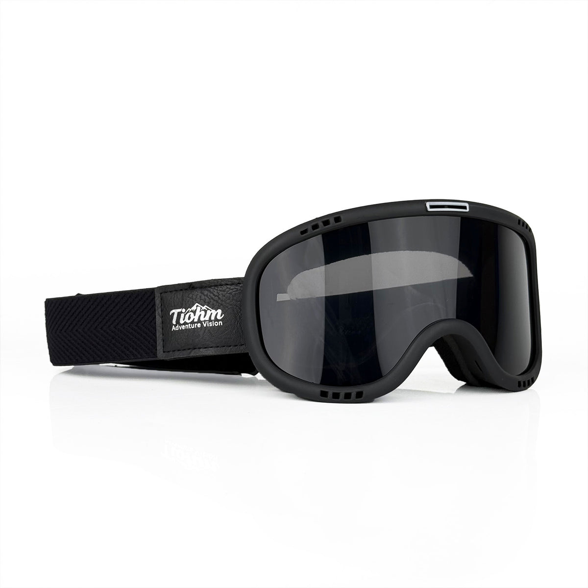 KTVMOTO Retro motorcycle helmet with high-definition goggles-H35