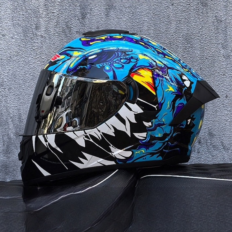 KTVMOTO Bluetooth motorcycle helmet with dual visors-I245
