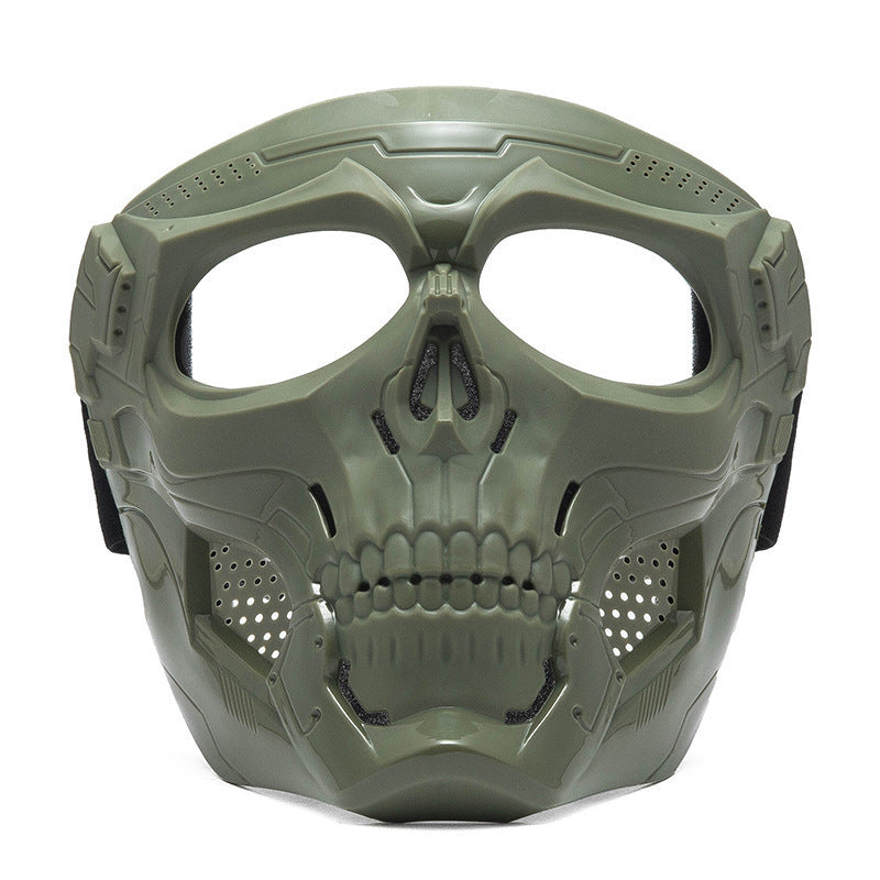 KTVMOTO Skull-themed motorcycle riding mask for full face protection-H49