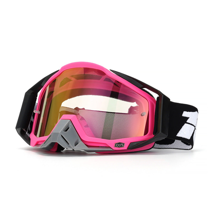 KTVMOTO Sweet-and-cool pink downhill-style motorcycle goggles-H10