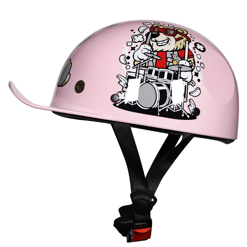 KTVMOTO Retro children's baseball cap half helmet-I252