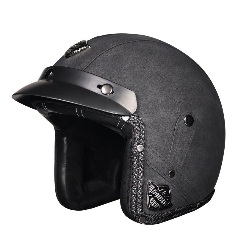 KTVMOTO Retro lightweight open-face motorcycle helmet-I26