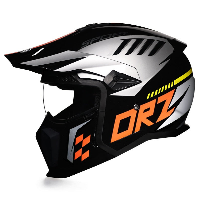KTVMOTO Off-Road Motocross Helmet with Peak Visor for Dirt Bike Riding-I239