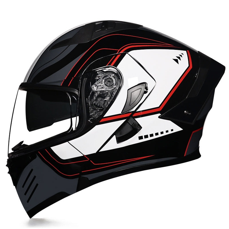 KTVMOTO Modular Full Face Motorcycle Helmet with Flip-Up Design-I253