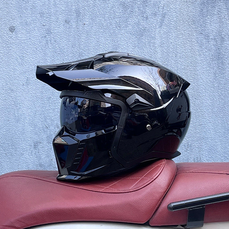 KTVMOTO Off-Road Motocross Helmet with Peak Visor for Dirt Bike Riding-I238