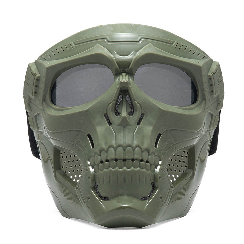 KTVMOTO Skull-themed motorcycle riding mask for full face protection-H49