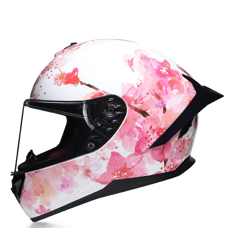 KTVMOTO Full Face Motorcycle Helmet with Clear Visor for Street Riding-I231
