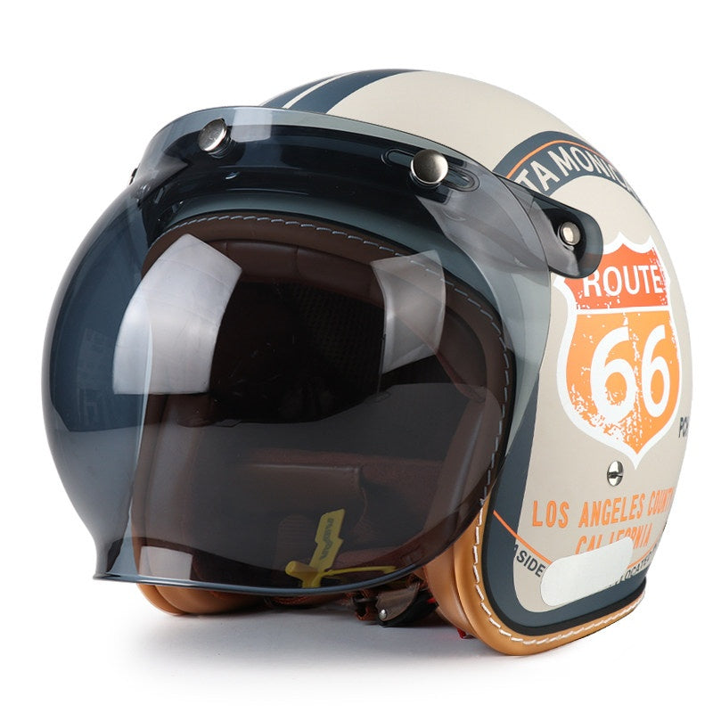 DOT Motorcycle Helmet 3/4 Half Helmet-I17
