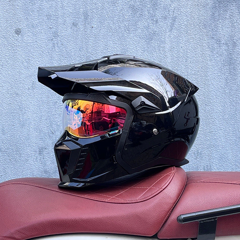 KTVMOTO Off-Road Motocross Helmet with Peak Visor for Dirt Bike Riding-I238