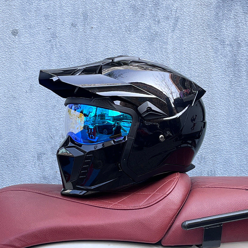 KTVMOTO Off-Road Motocross Helmet with Peak Visor for Dirt Bike Riding-I238