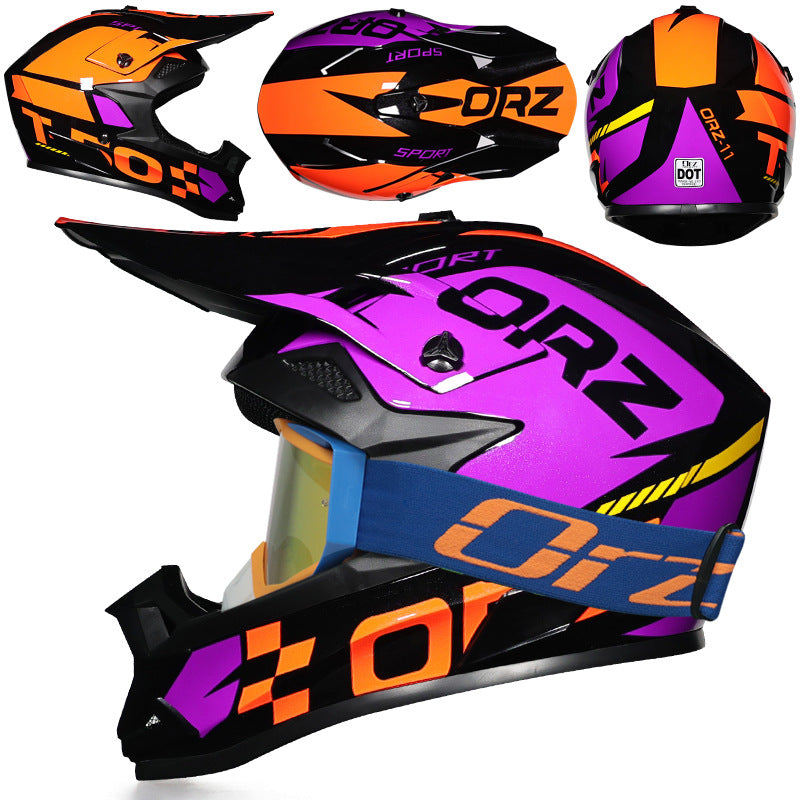 KTVMOTO Off-Road Motocross Helmet with Goggles for Dirt Bike Riding-I220