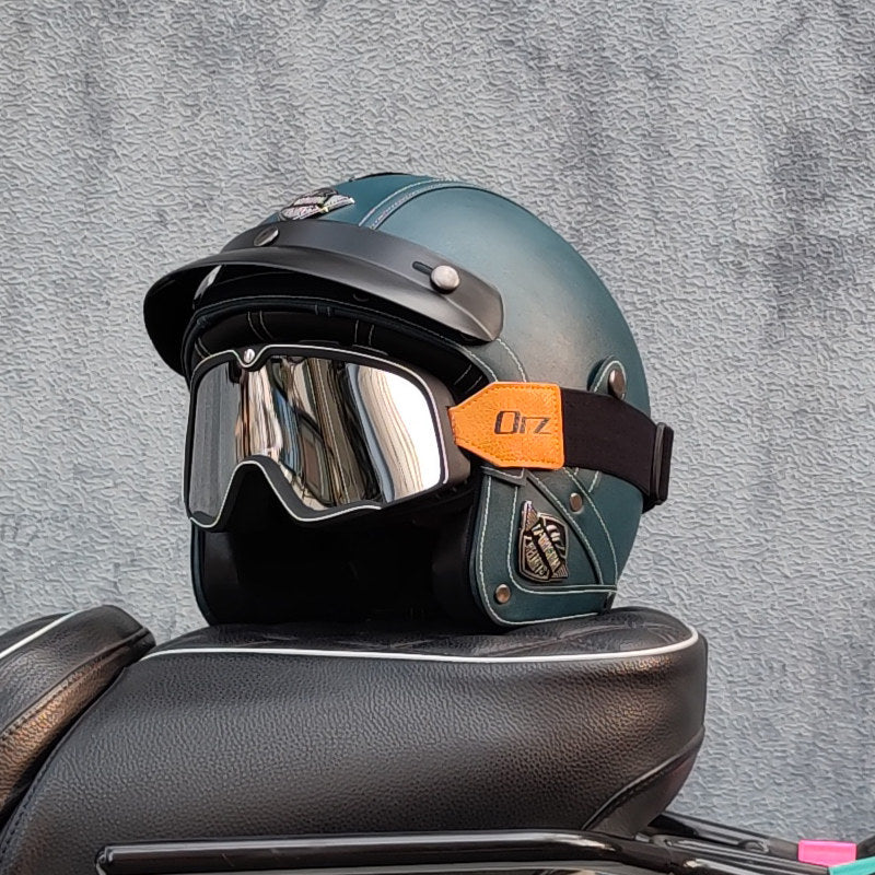 KTVMOTO Retro lightweight open-face motorcycle helmet-I26