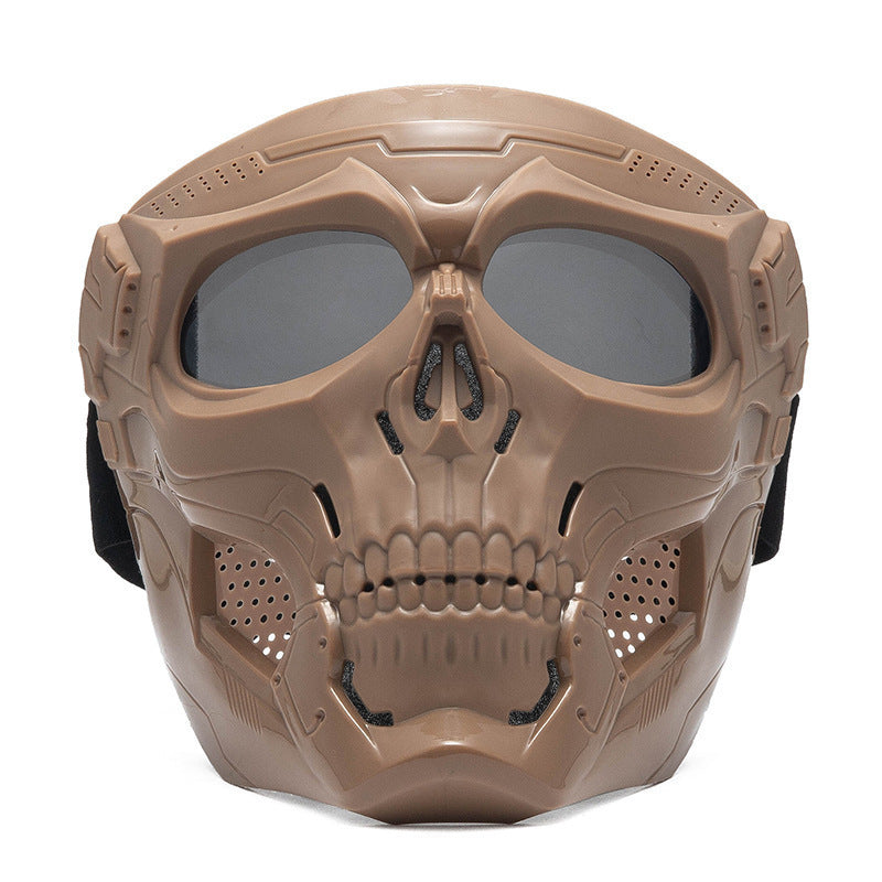 KTVMOTO Skull-themed motorcycle riding mask for full face protection-H49