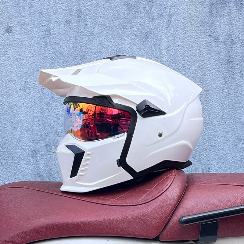 KTVMOTO Off-Road Motocross Helmet with Peak Visor for Dirt Bike Riding-I238