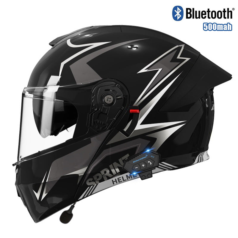 Bluetooth flip-top motorcycle helmet-I104