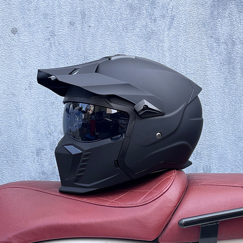 KTVMOTO Off-Road Motocross Helmet with Peak Visor for Dirt Bike Riding-I238