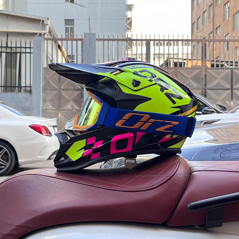 KTVMOTO Off-Road Motocross Helmet with Goggles-I254