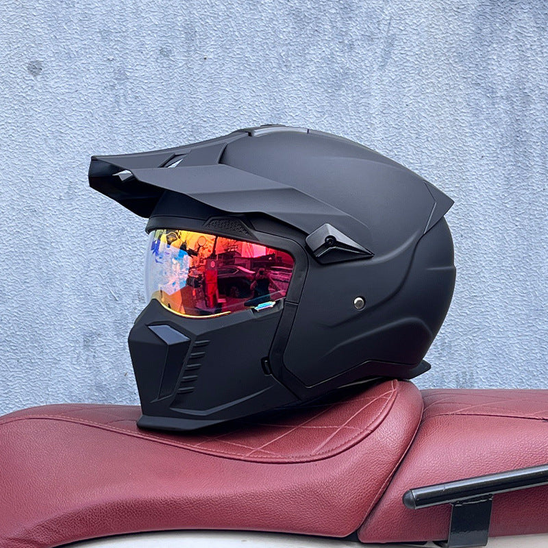 KTVMOTO Off-Road Motocross Helmet with Peak Visor for Dirt Bike Riding-I238