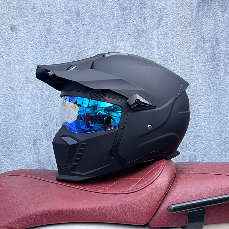 KTVMOTO Off-Road Motocross Helmet with Peak Visor for Dirt Bike Riding-I238