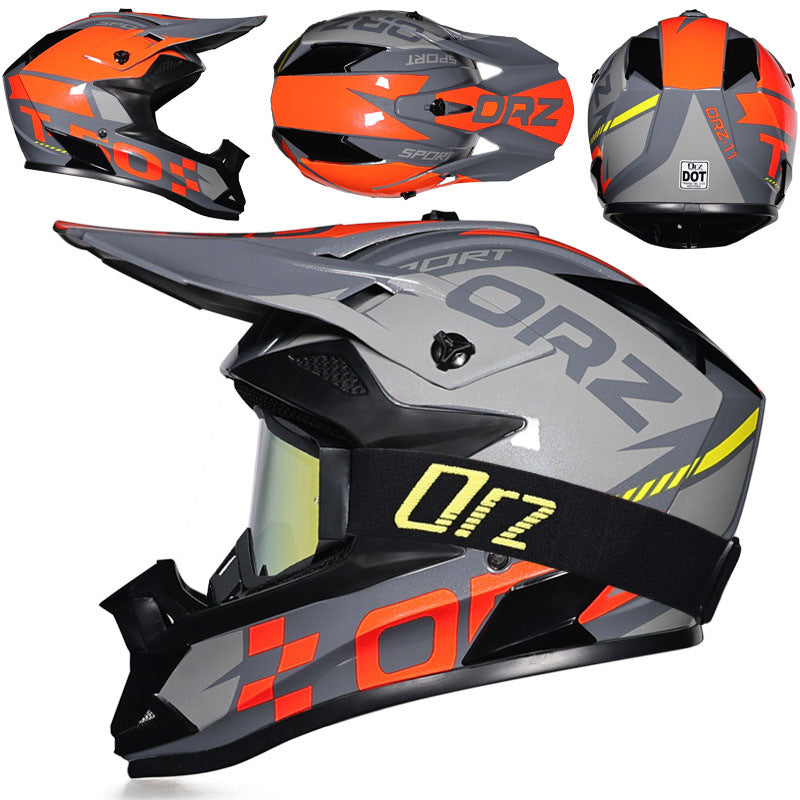 KTVMOTO Off-road rally motorcycle racing helmet with goggles-I221